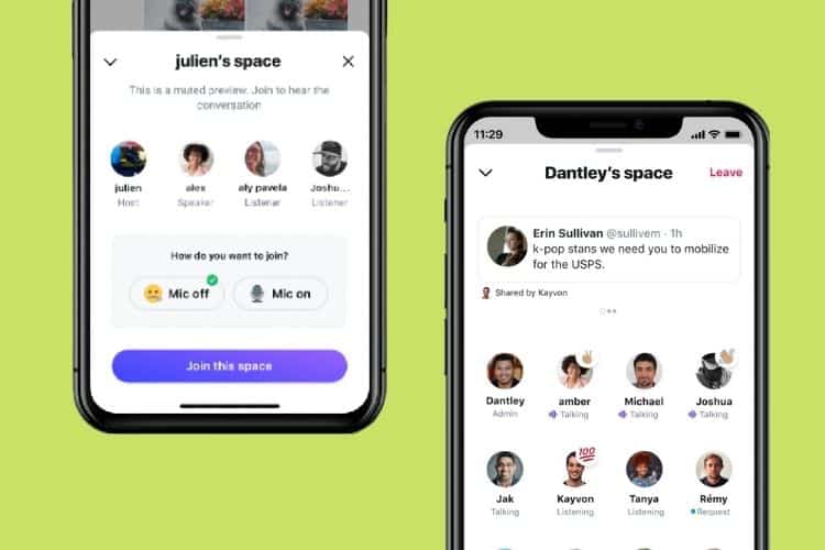 Twitter Spaces Feature Mockups For Voice Based Social Chat